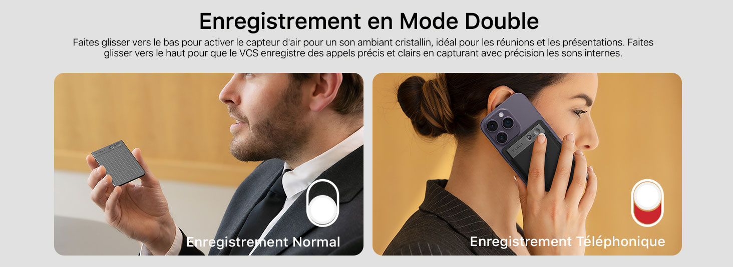 Enregistreur Vocal Intelligent Avec IA Et Transcription ChatGPT-4 - NOUVEAU - Marque Fo Case